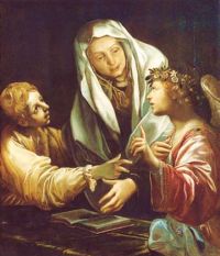 Święta Franciszka Rzymianka i jej Anioł Stróż
