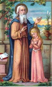 Święty Joachim z Maryją