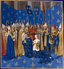 Koronacja w. Blanki i Ludwika VIII, krla Francji