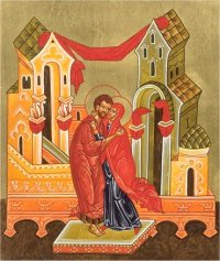 Giotto: Spotkanie przy Złotej Bramie Giotto: Spotkanie przy Złotej Bramie